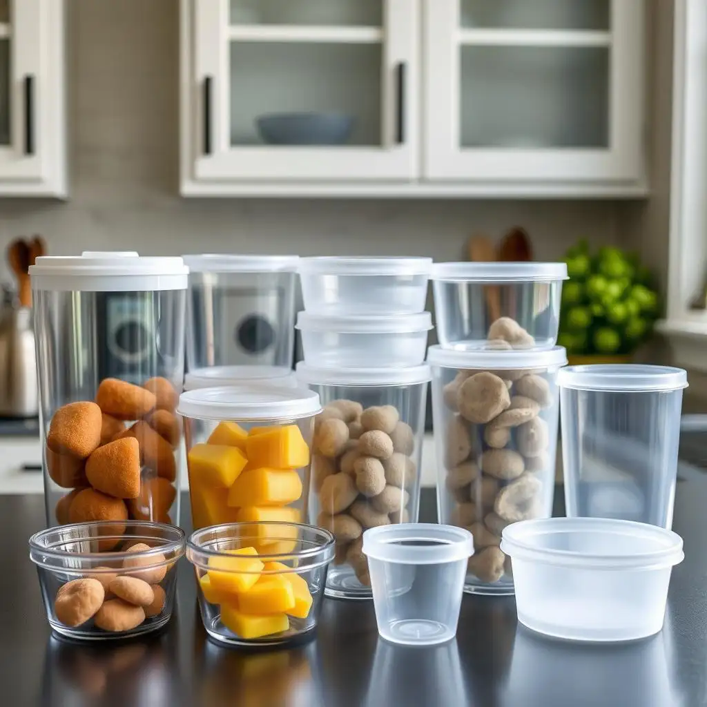 PETG printed food-grade food storage jar