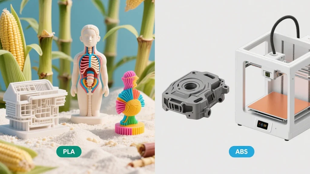 PLA vs ABS: Diverse 3D Printing 
