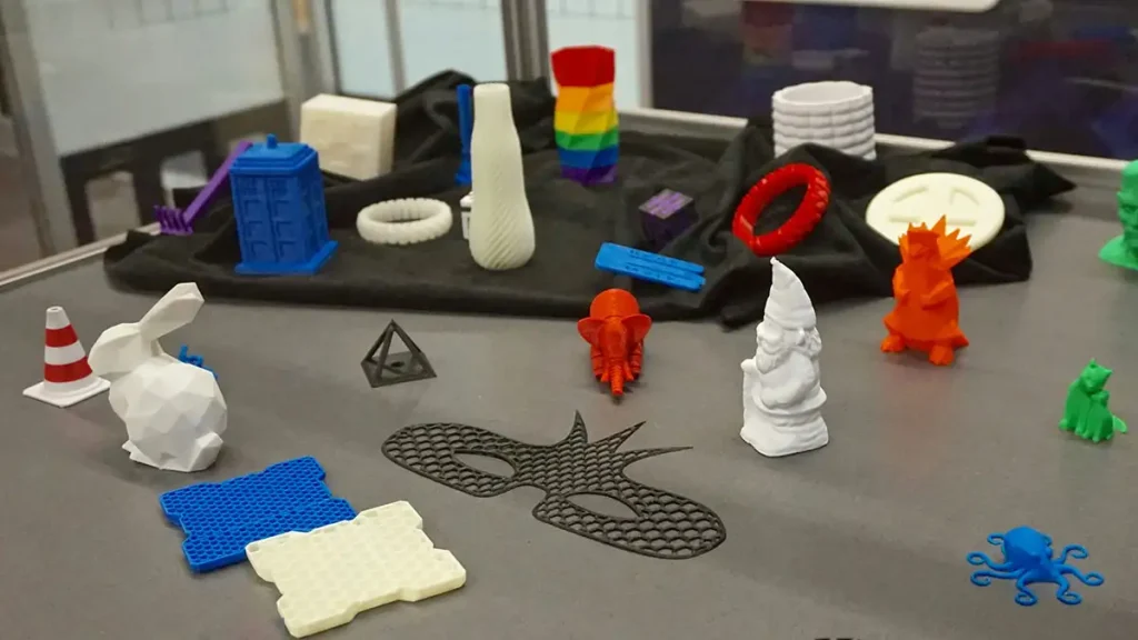 Colorful PLA 3D - printed objects collection