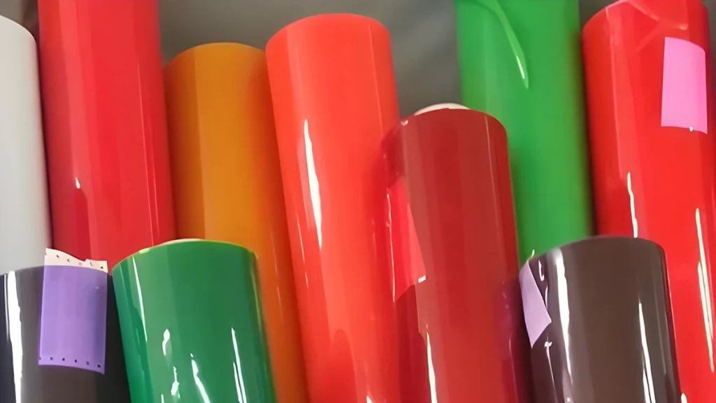 Assorted PVC Films in Vibrant Hues