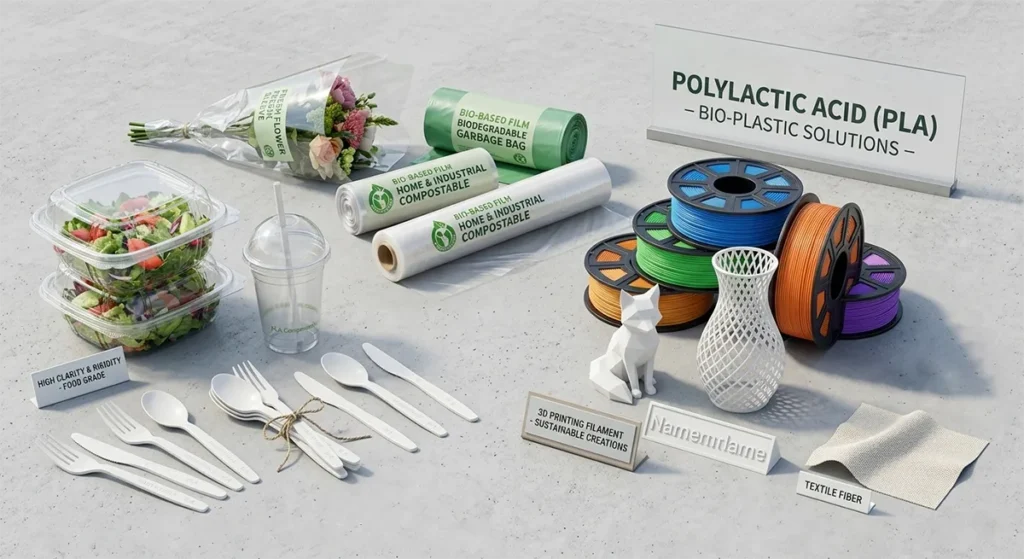 Showcase of Versatile Polylactic Acid (PLA) Bioplastic Solutions