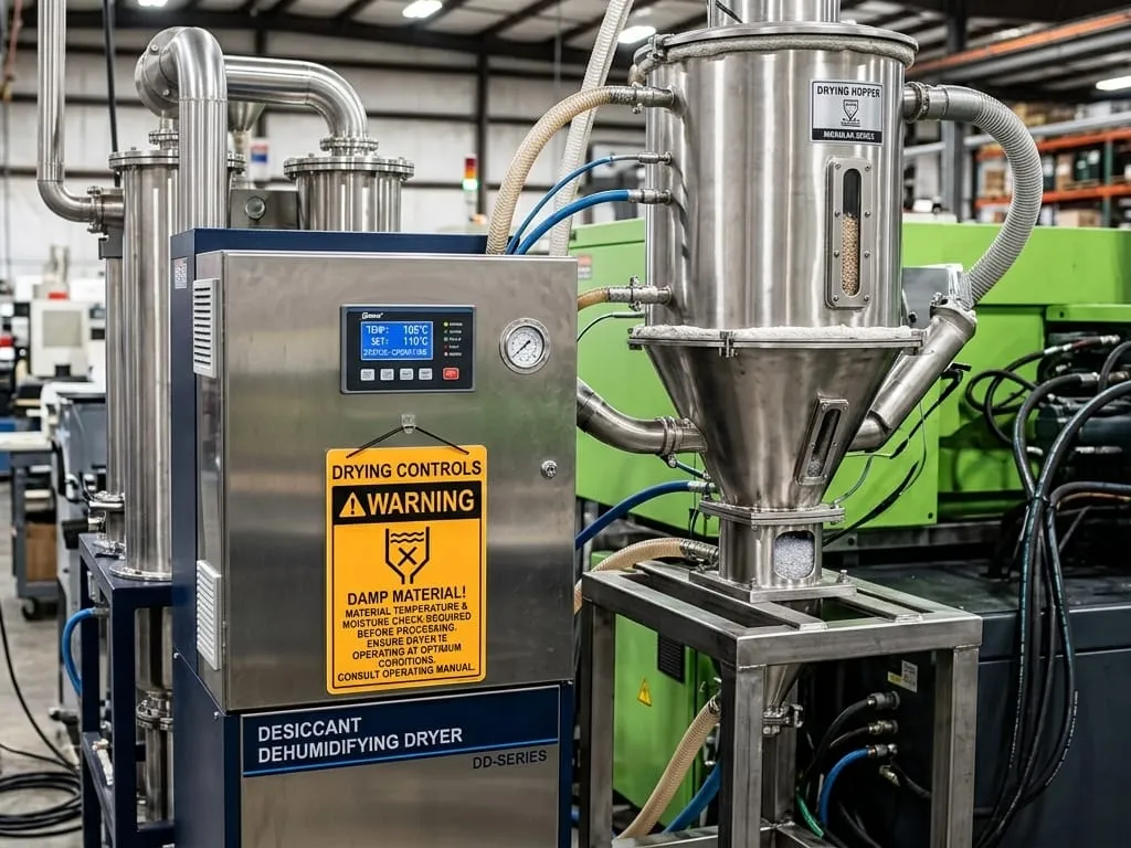 Injection Molding Drying Controls Unit with Digital Control Panel