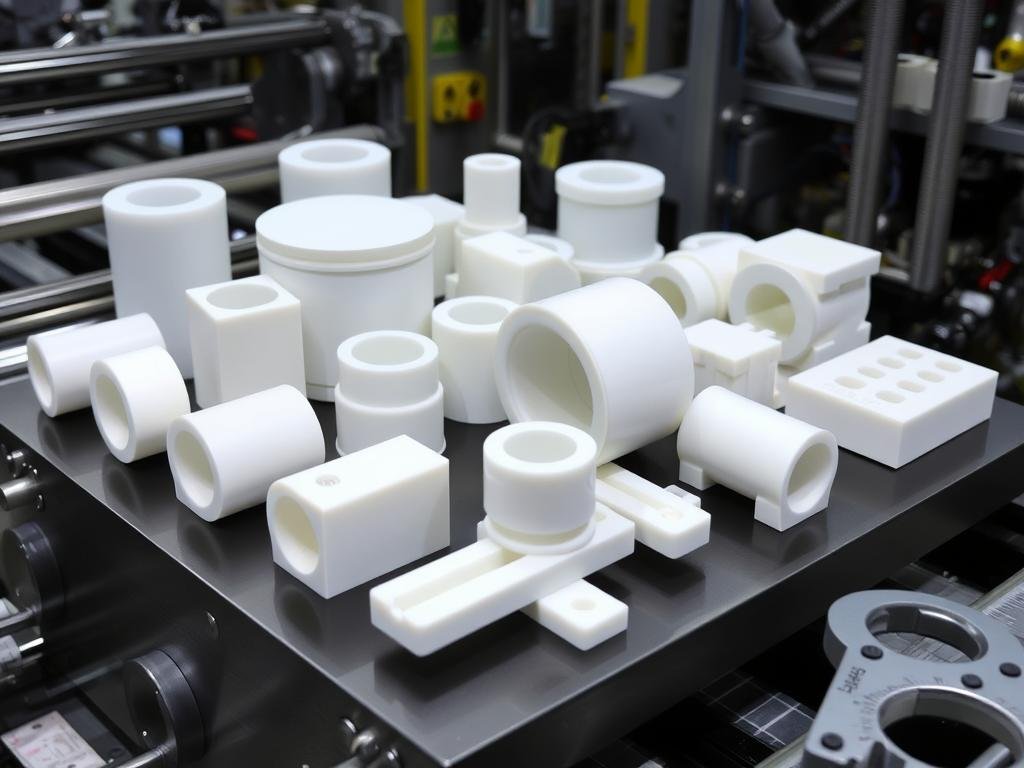 Industrial machinery components made from POM M25 High-Flow Wear-Resistant Granules