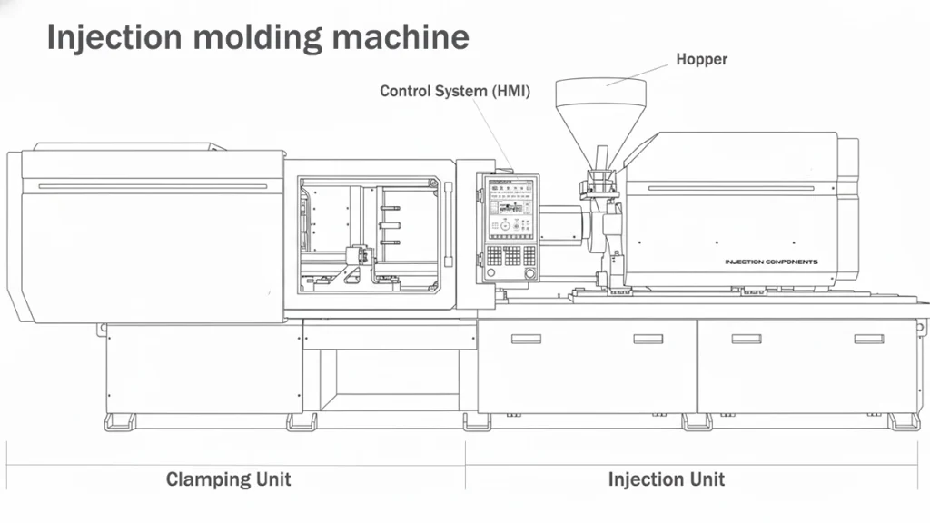 Injection Molding Machine Setup for POM M90 Processing