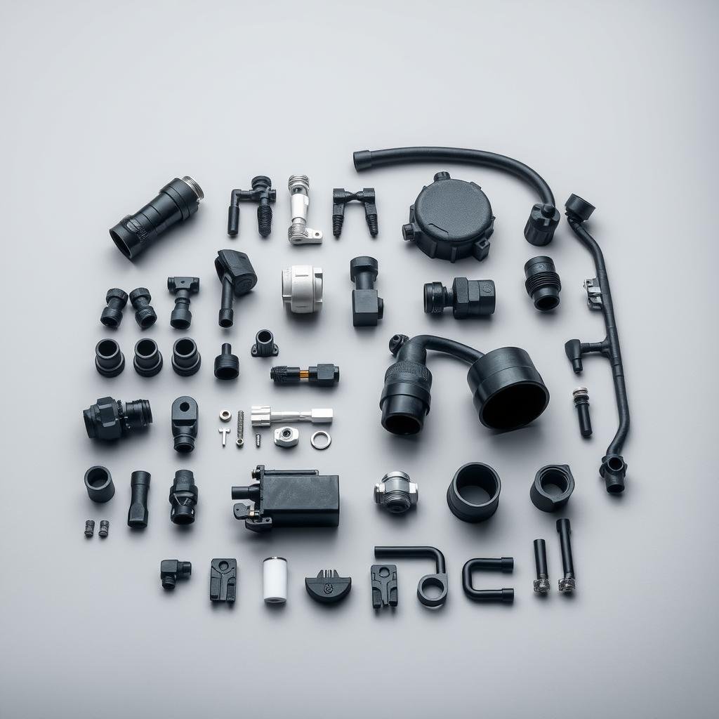 Polyketone automotive components including fuel system parts and under-hood applications