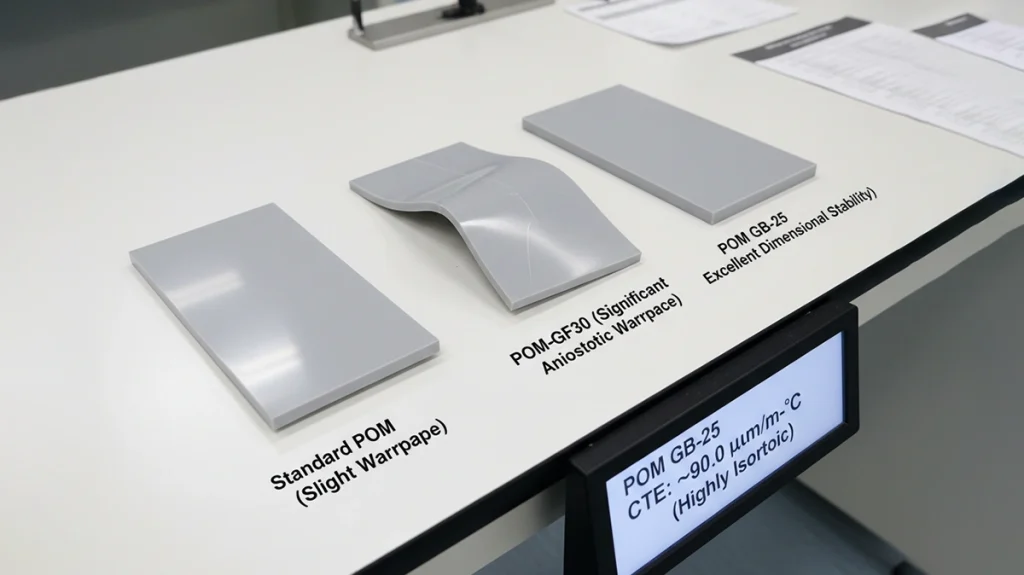 Injection Molded Parts: Warpage Profile of Different POM Grades