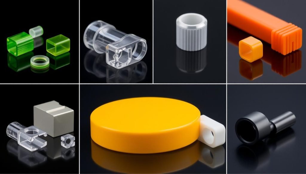 Various Polyketone (POK) products and applications showcasing the material's versatility and performance