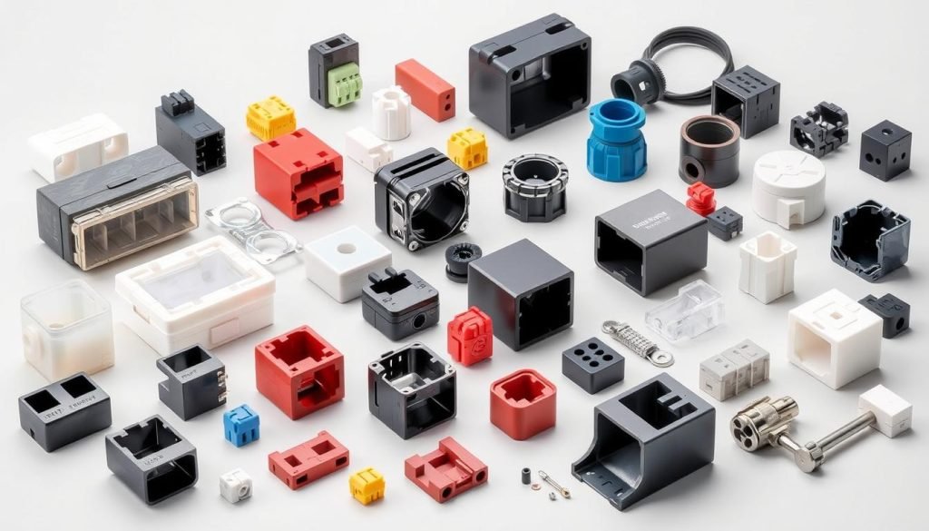 Various industrial components manufactured using Duranex 2002 PBT resin