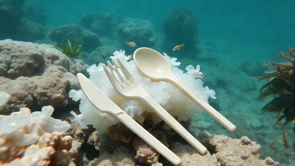 PHA Bioplastic Cutlery: Safe for the Sea and Coral Ecosystems