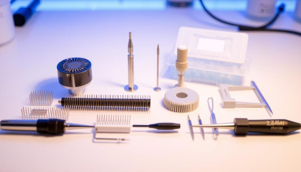 Medical devices manufactured from PLA medical-grade materials including microneedles and surgical instruments
