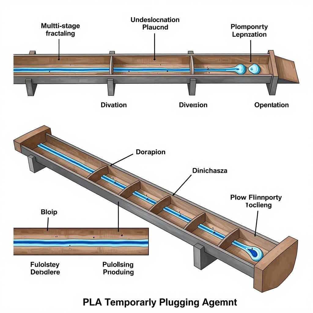 Multi-stage fracturing operation using PLA Temporary Plugging Agent