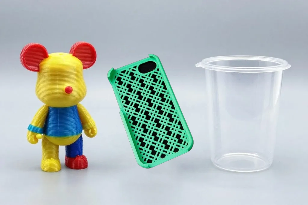 Common FDM Filament Applications: PLA Toys, ABS Phone Cases, PETG Food Containers