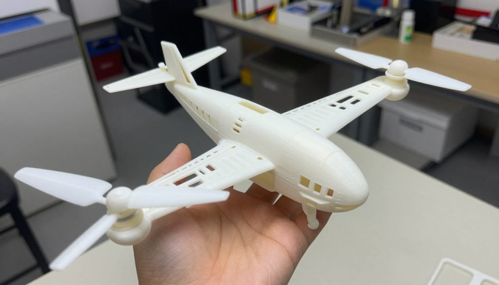 Finished project showcasing LW-PLA (Lightweight PLA) capabilities with multiple printed components