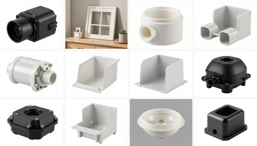 PBT Plastic Products Collection for Industrial and Electrical Applications