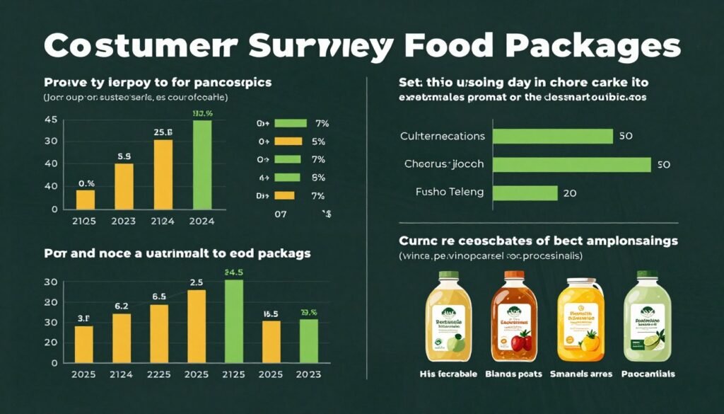 Consumer survey results showing growing preference for sustainable food packaging options like Food Grade PLA