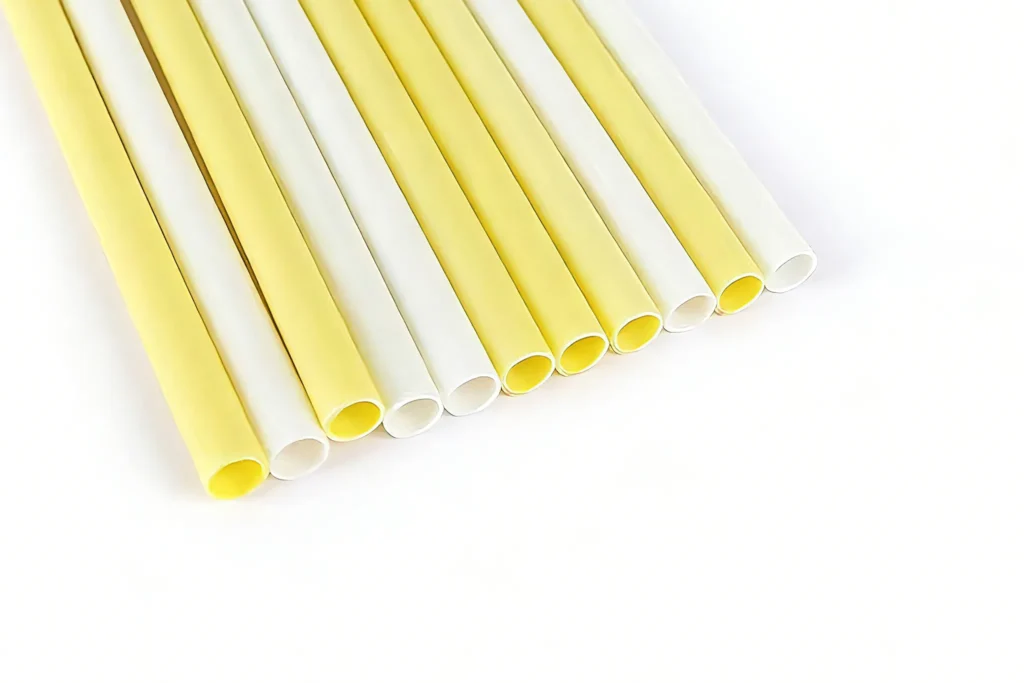 Biodegradable straws made from starch and PLA blend