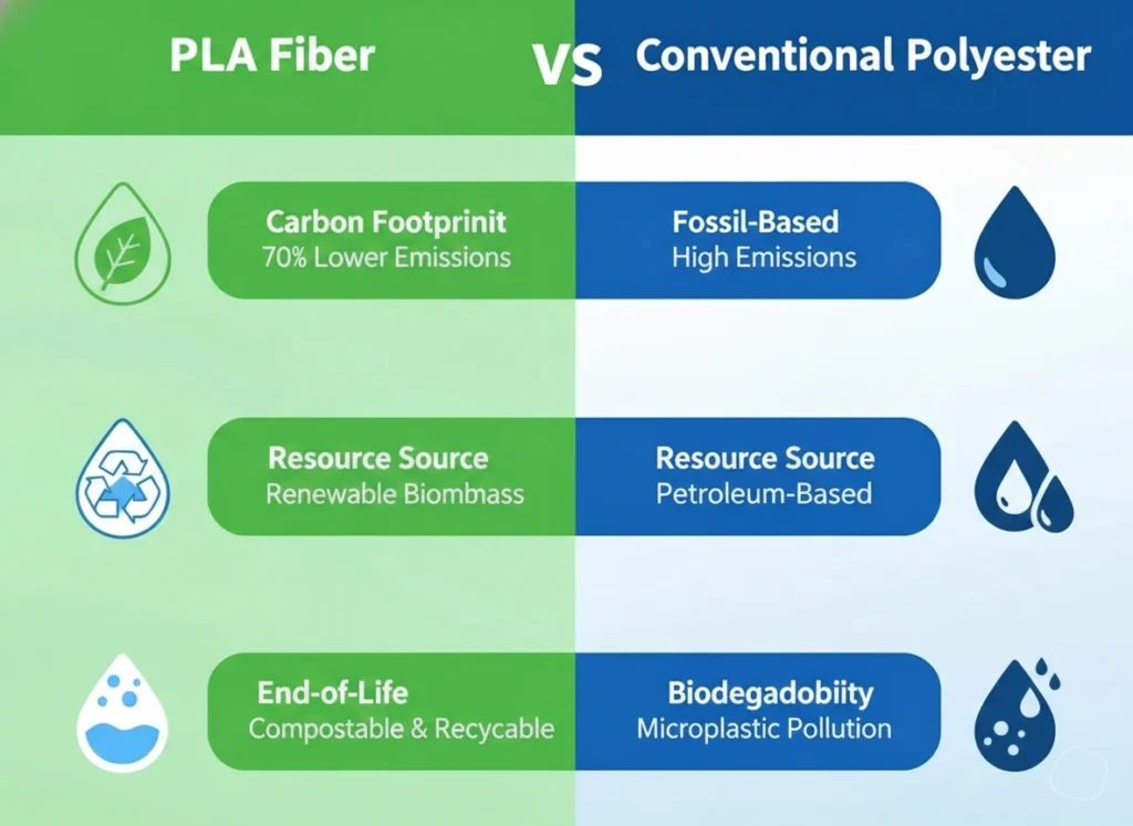 PLA Fiber vs Conventional Polyester: A Sustainable Comparison