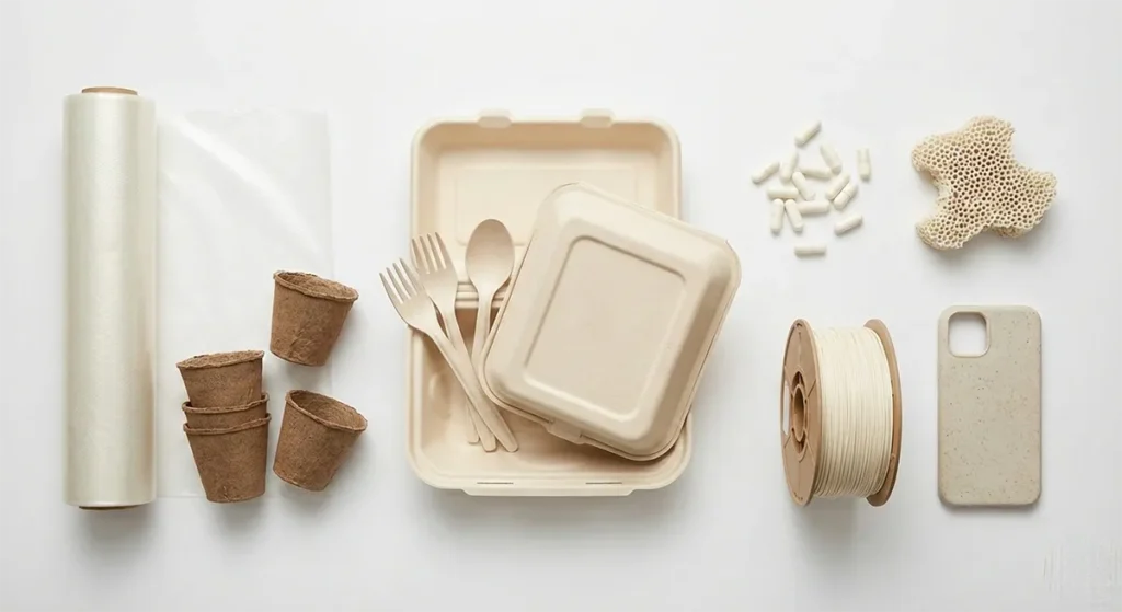 Eco-friendly Starch-Based Biodegradable Products Collection