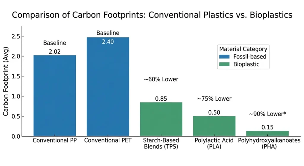 Carbon Footprint Analysis of Different Plastic Resin Types