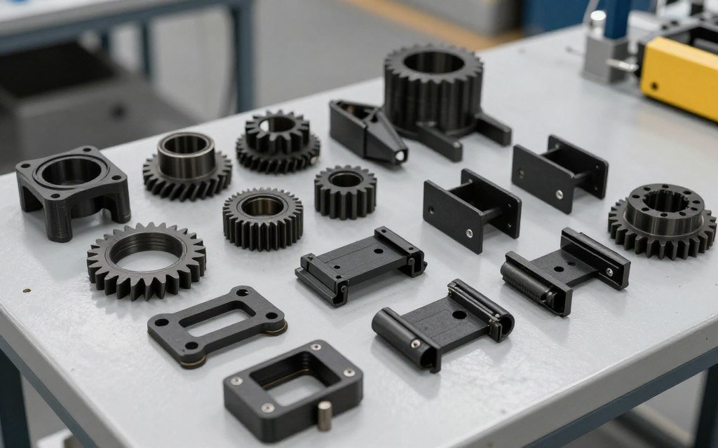 Industrial nylon 3D printed parts including gears and functional components