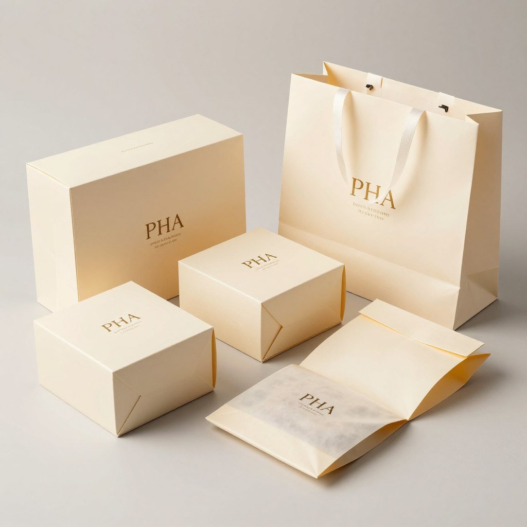 PHA coated bakery and confectionery packaging boxes