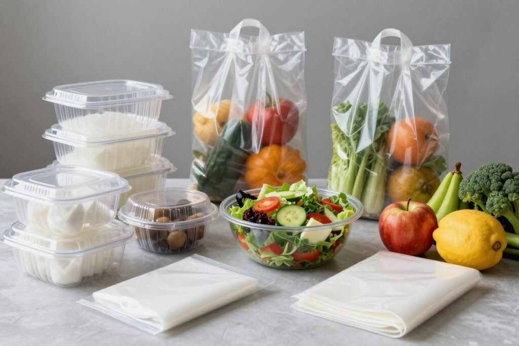 PLA food packaging films and containers