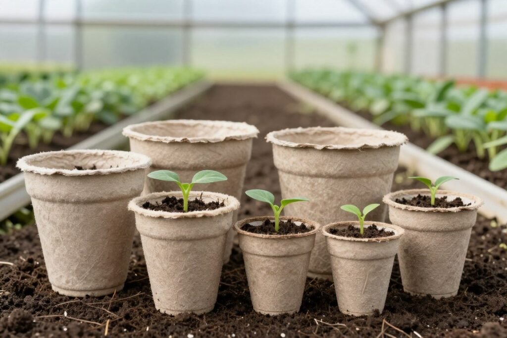 PLA plant pots and agricultural packaging products