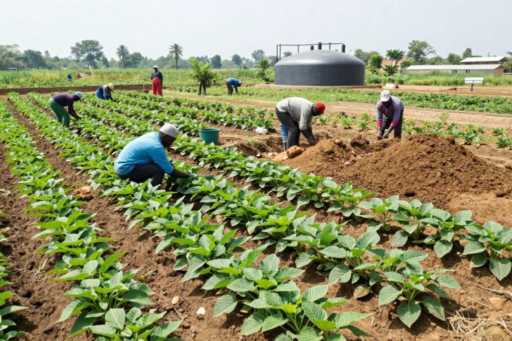 Sustainable cassava farming agricultural practices for TPS production