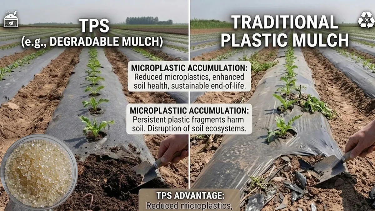 Eco-friendly TPS Film and Conventional Agricultural Plastic Comparison