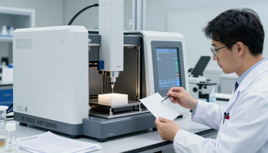 Testing PLA packaging material performance in laboratory setting