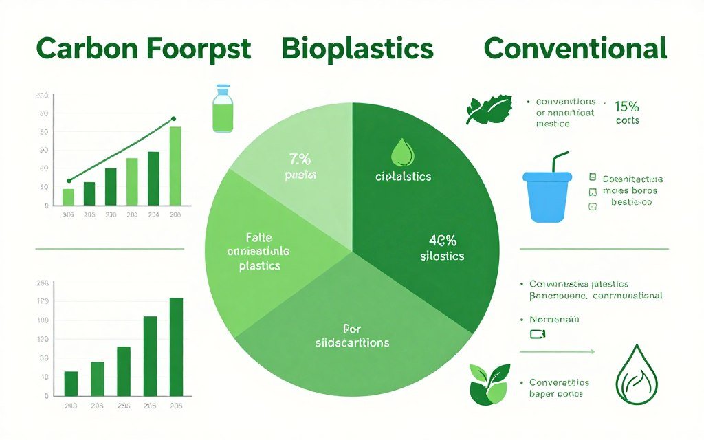environmental impact comparison infographic for plastics