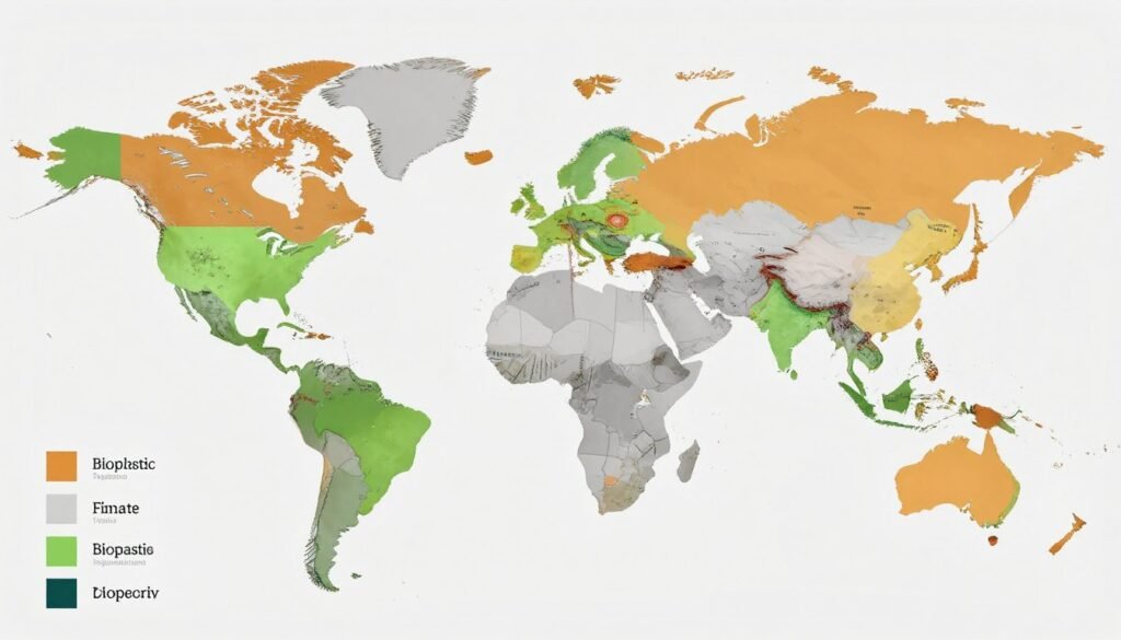 global regulatory landscape map for bioplastics adoption