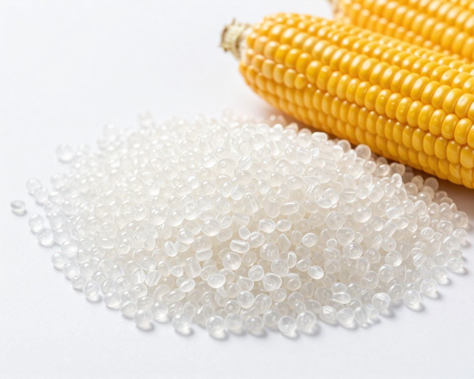 polylactic acid PLA pellets with corn source material