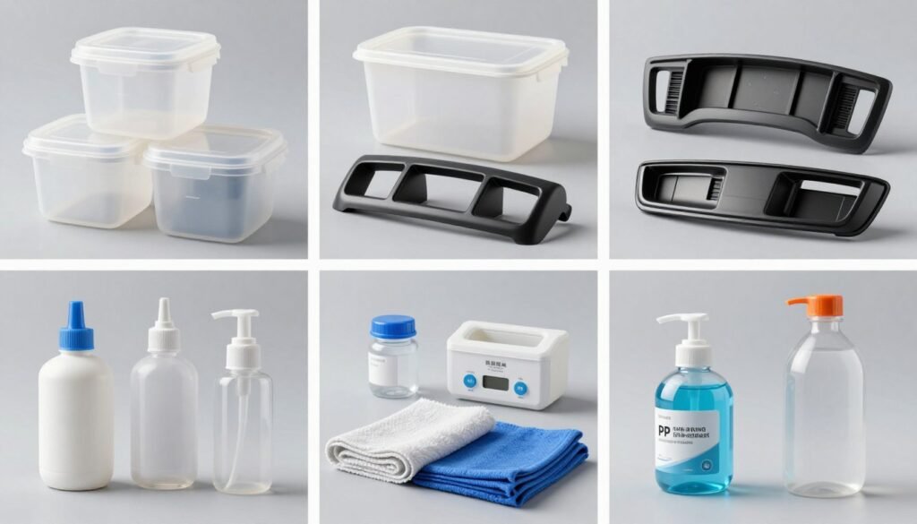 Diverse Polypropylene (PP) applications across industries