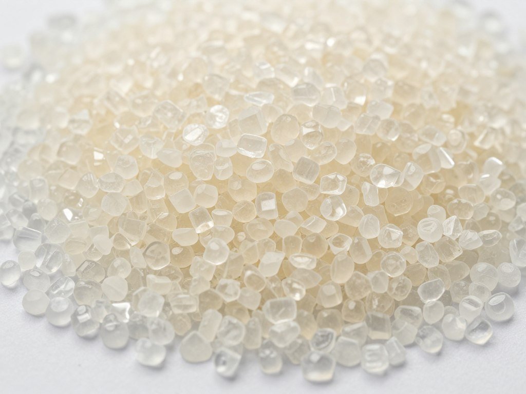 PBAT PLA blend pellets showing material composition