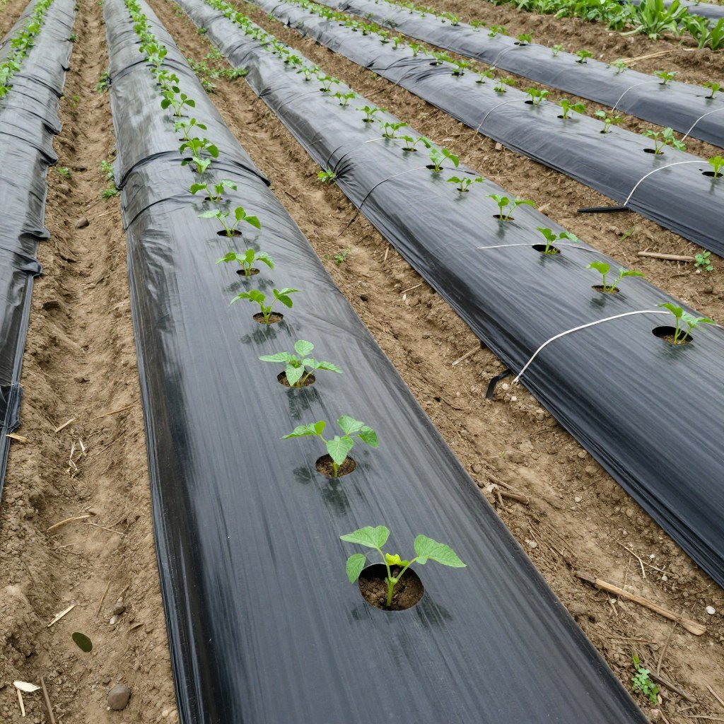 PBAT biodegradable mulch films in agricultural field application