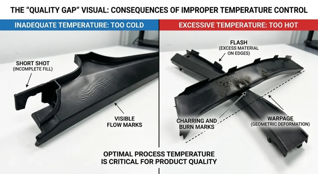 Impact of Melt Temperature on Injection Molding Quality