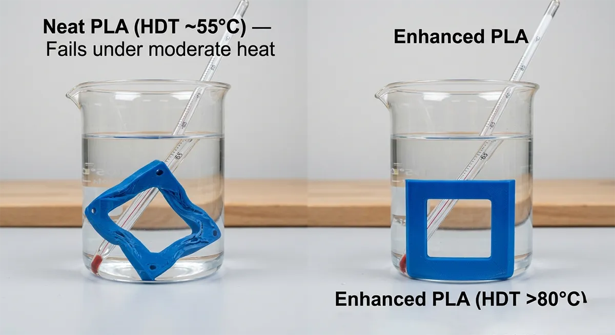 HDT Testing of Standard and High-Temperature PLA products