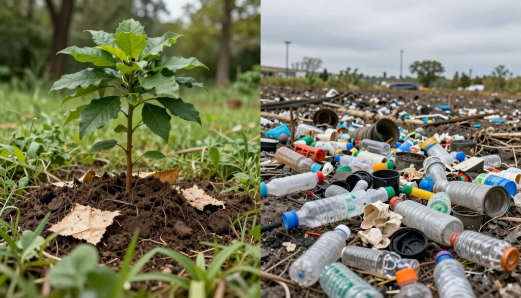 environmental impact comparison of biodegradable versus conventional plastics