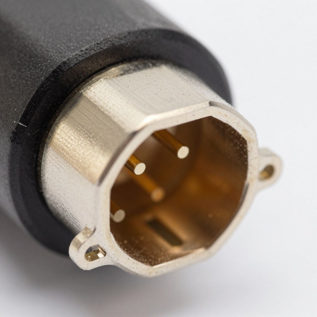 Data and signal connectors manufactured from PBT resin