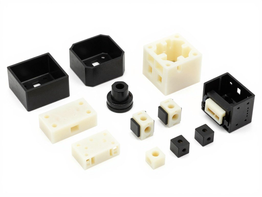 Electronic device housings and connectors made from PBT