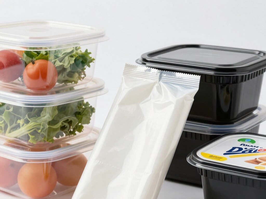 Food packaging applications using Borouge polypropylene containers and films