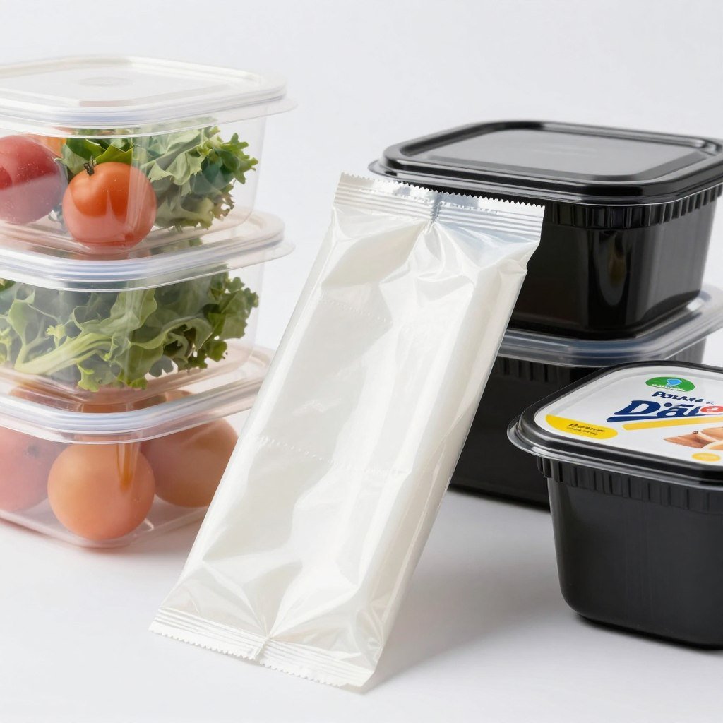 Food packaging applications using Borouge polypropylene containers and films