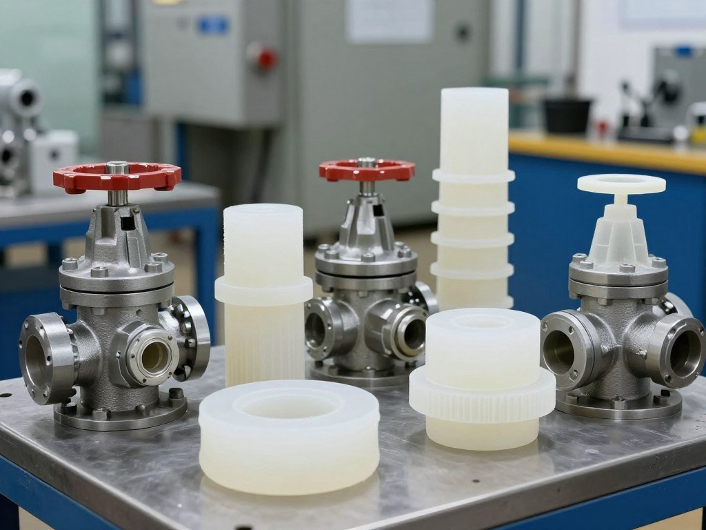 Industrial equipment components made from Duranex PBT