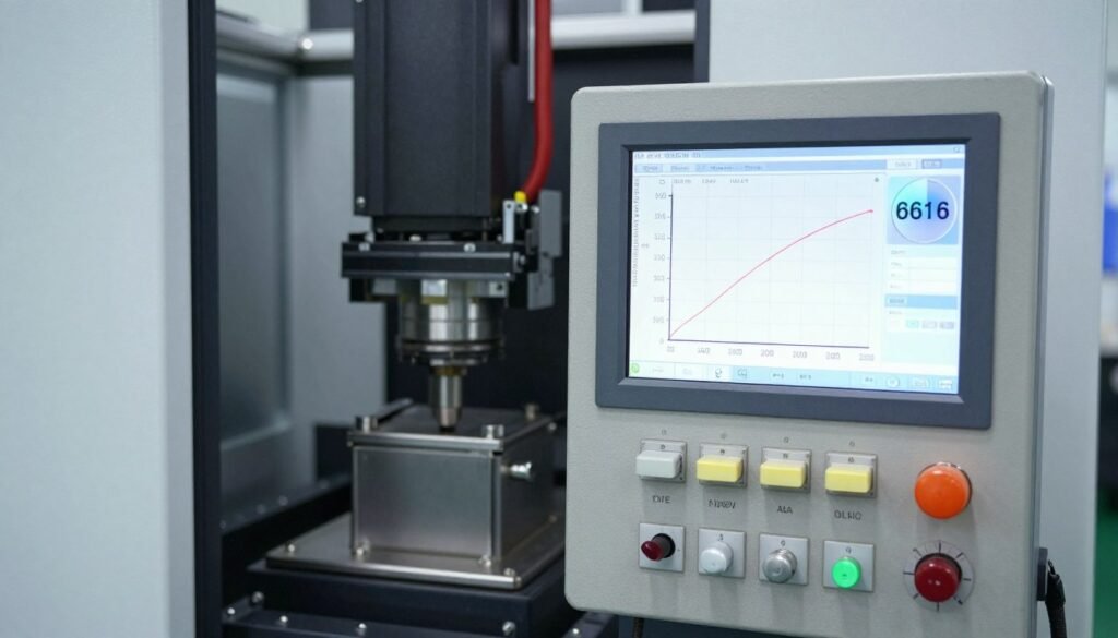 Injection molding parameter monitoring screen