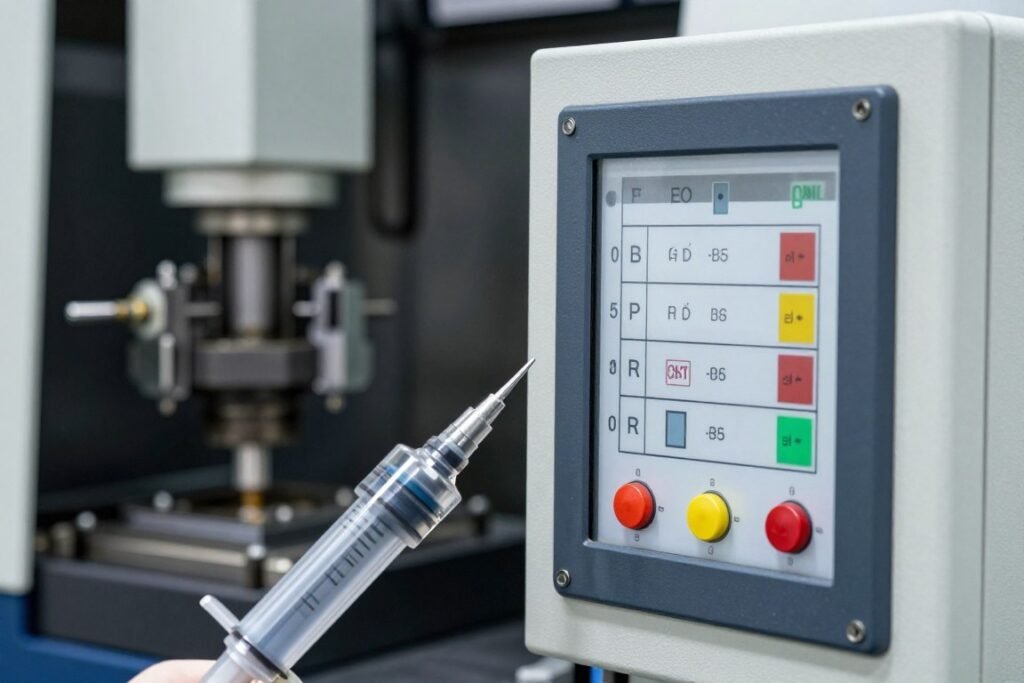 Injection molding temperature zones and control panel