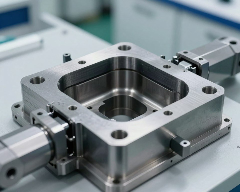 Precision injection mold for PBT components