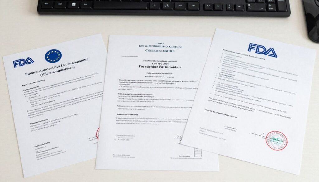 Regulatory compliance certifications and food-grade approval documentation for Borouge PP