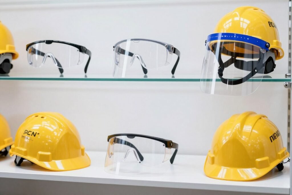 Safety equipment and protective gear made from polycarbonate