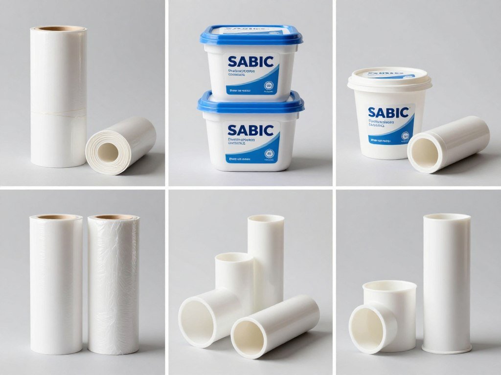 Successful SABIC PE application showing quality finished products across multiple industries